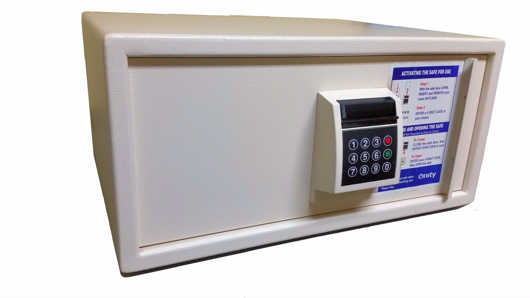Onity Shelf Safe Used AccuLock, Inc. Since 1991